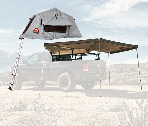 Body Armor 4x4 Overland Rack & Sky Ridge Pike 2-Person Tent w/270 Awning Driver Side TC-6125-20010-2023