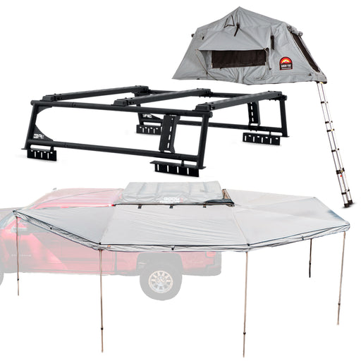 Body Armor 4x4 Overland Rack & Sky Ridge Pike 2-Person Tent w/270XL Awning Driver Side TK-6125-20010-2026