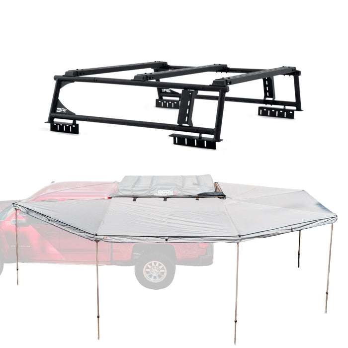 Body Armor 4x4 Overland Rack w/Sky Ridge 270XL Awning Driver Side TK-6126-2026