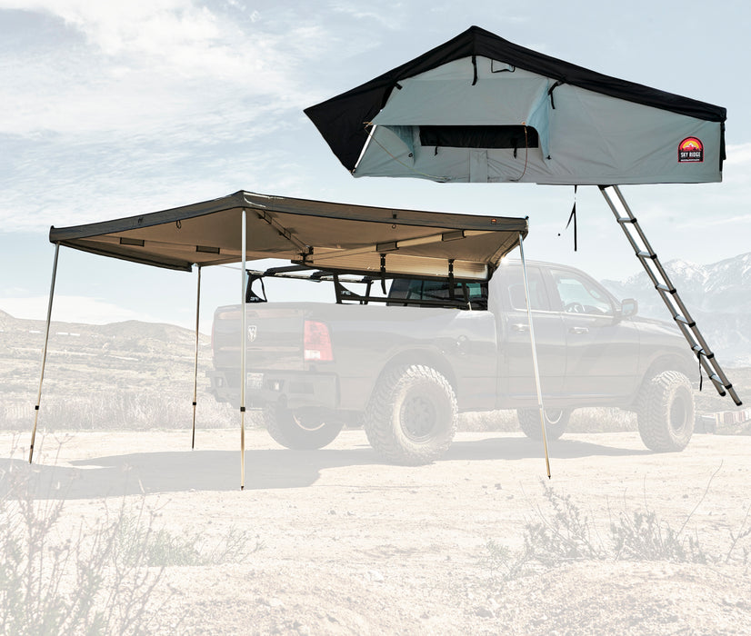 Body Armor 4x4 Overland Rack & Sky Ridge Pike 3-Person Tent w/270 Awning Passenger Side TC-6125-20011-2024