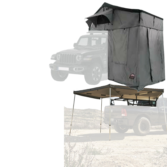 Body Armor 4x4 Sky Ridge Pike 3-Person Tent w/Annex Room & 270 Awning(Right Side SR-20016-20011-2024