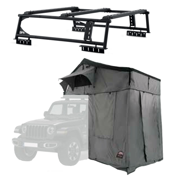 Body Armor 4x4 Overland Rack & Sky Ridge Pike 3-Person Tent w/Annex Room TK-6126-20011-20016