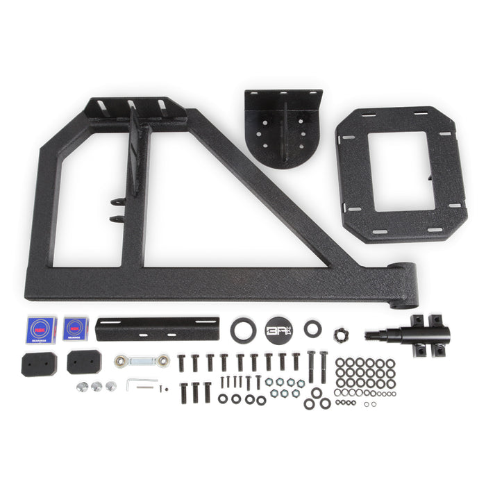 Body Armor 4x4 Front/Rear Bumpers w/Angled Bar,Skid Plate & Carrier Fits Jeep JK