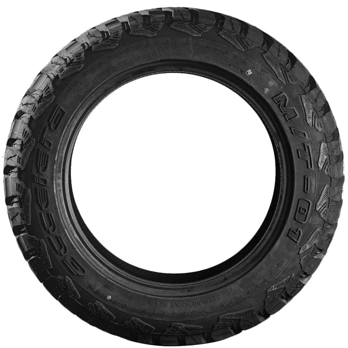 (QTY 5) LT285/65R18 Accelera MT-01 125/122S LRE Black Wall Tires