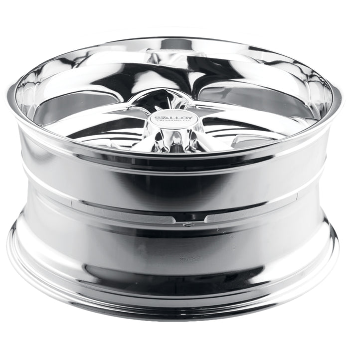 (Set of 4) Alloy Creations AC505 17x7 5x4.5" +0mm Chrome Wheels Rims 17" Inch