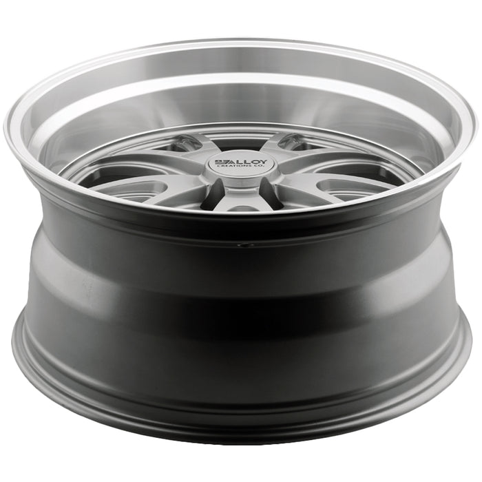 (Set of 4) Alloy Creations AC515 17x7 5x4.75" +0mm Gunmetal Wheels Rims 17" Inch