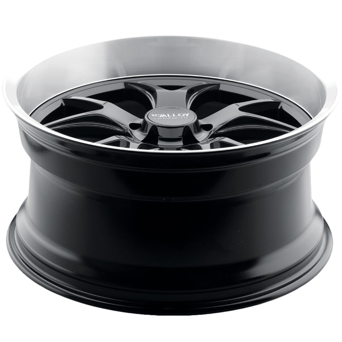 (Set of 4) Alloy Creations AC525 18x8 5x5" +0mm Gloss Black Wheels Rims 18" Inch