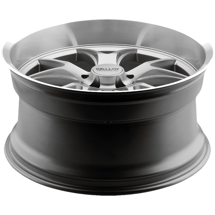 (Set of 4) Alloy Creations AC525 22x8.5 5x4.75" +0mm Gunmetal Wheels Rims