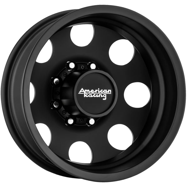 American Racing AR204 Baja Dually Rear 17x6.5 8x210 -140mm Satin Black Wheel Rim