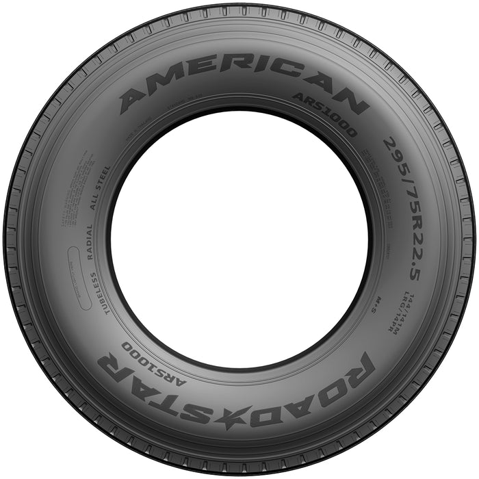 (QTY 2) 225/70R19.5 American Road Star ARS1000 129/128M LRH Black Wall Tires