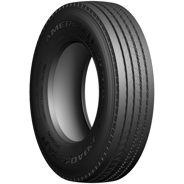 (QTY 4) 225/70R19.5 American Road Star ARS1000 129/128M LRH Black Wall Tires