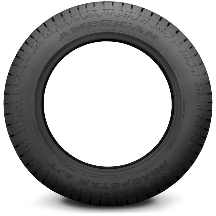 (QTY 5) LT245/75R17 American Road Star A/T 121/118S LRE Black Wall Tires