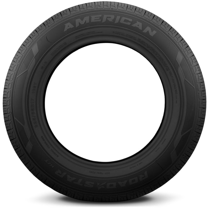 (QTY 4) 255/65R18 American Road Star H/T 111T SL Black Wall Tires