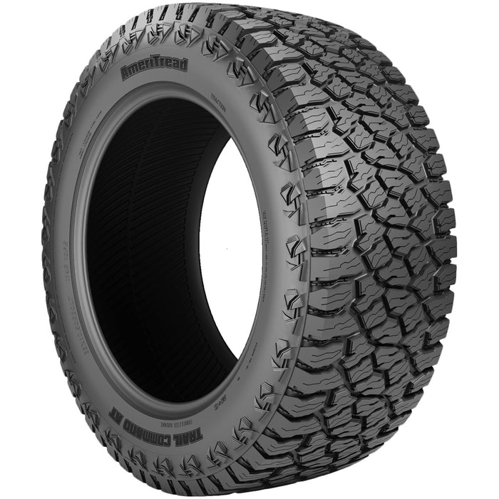 (QTY 5) 35x12.50R22LT AmeriTread Trail Command A/T 117R LRE Black Wall Tires