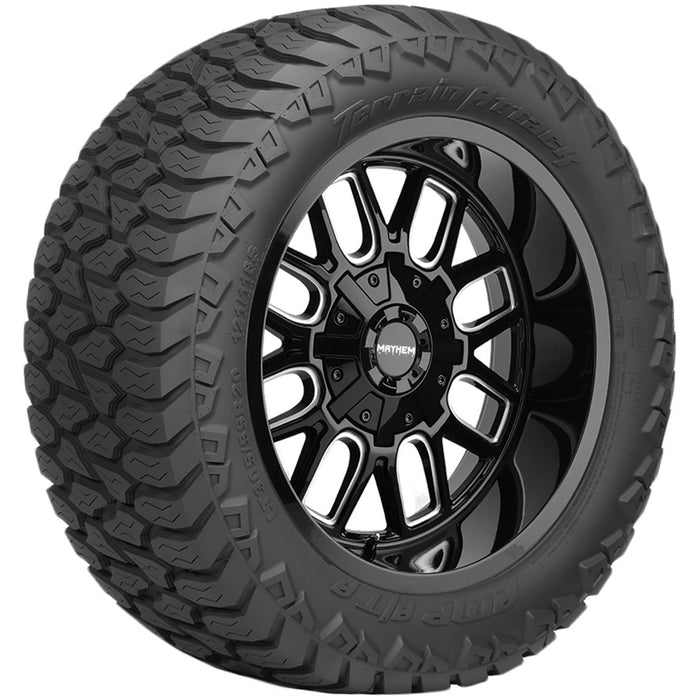 (QTY 4) LT305/70R18 Amp Tires Terrain Attack A/T 126R LRE Black Wall Tires