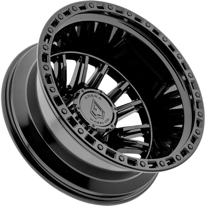 Set of 6-22" Inch Arena A103 Mission Dually 8x200 Gloss Black Wheels Rims