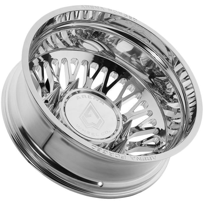 Set of 6-24" Inch Arena Forged AF104 Stealth Dually 8x200 Polished Wheels Rims