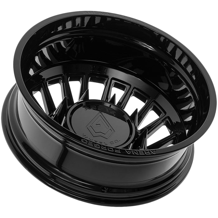 Set of 6-24" Inch Arena AF105 Imperial Dually 8x210 Gloss Black Wheels Rims