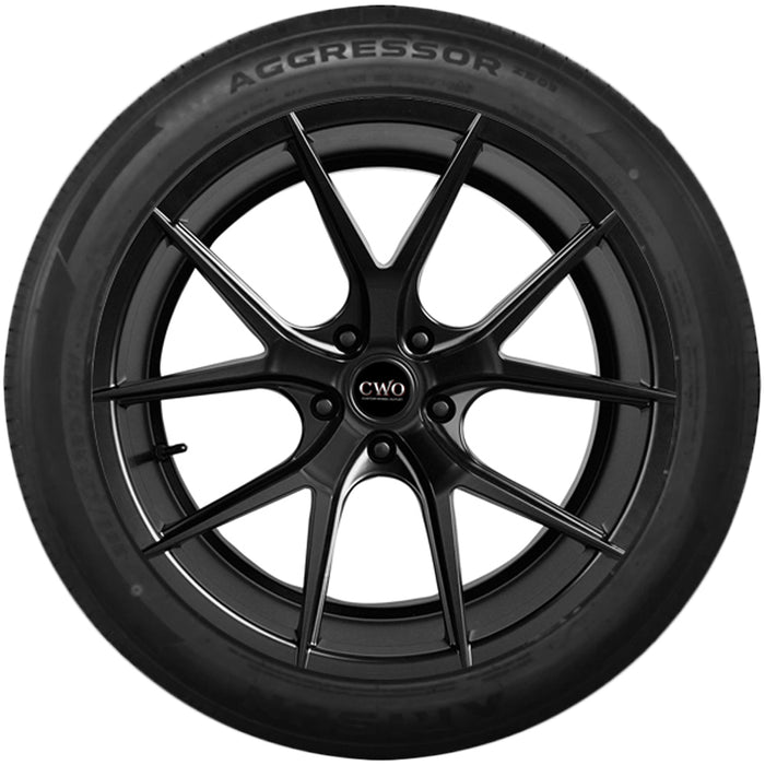 (QTY 4) 225/55R19 Arisun Aggressor ZS03 99V SL Black Wall Tires