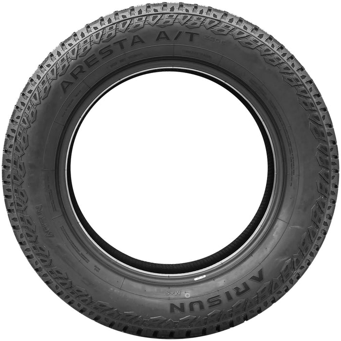 (QTY 5) 235/65R17 Arisun Aresta A/T ZG06 104S SL Black Wall Tires