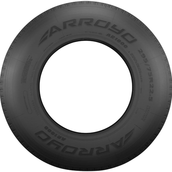 (QTY 4) 245/70R19.5 Arroyo AR1000 133/131M LRG Black Wall Tires