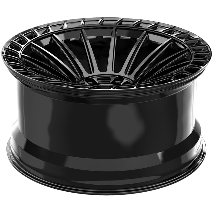 (Set of 4) Arvano AVX-101 Paris 19x8.5 5x4.5" +32mm Gloss Black Wheels Rims