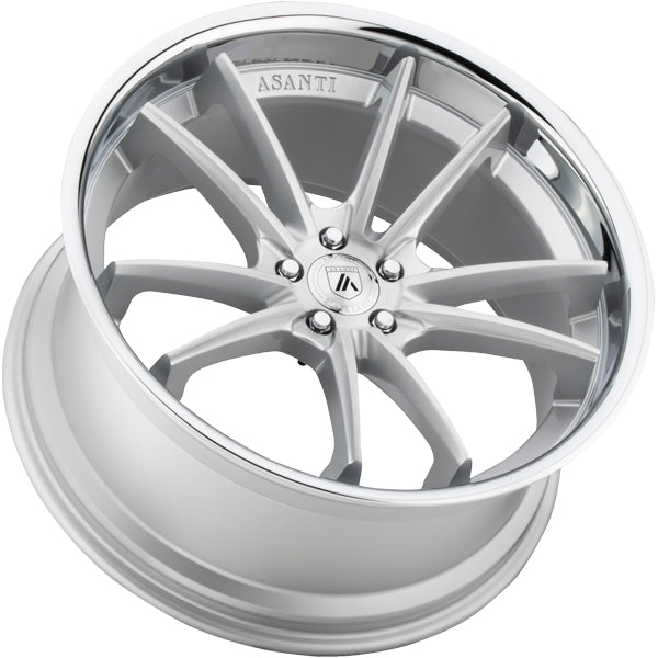(Set of 4) Asanti ABL-23 Sigma 24x9 5x4.5" +32mm Brushed/SSL Wheels Rims