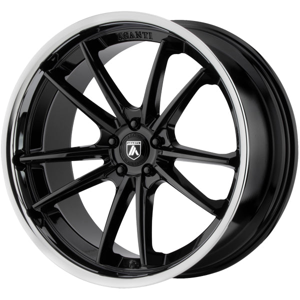 Asanti ABL-23 DELTA 20x10.5 5x112 +38mm Gloss Black SSL Wheel Rim 20" Inch