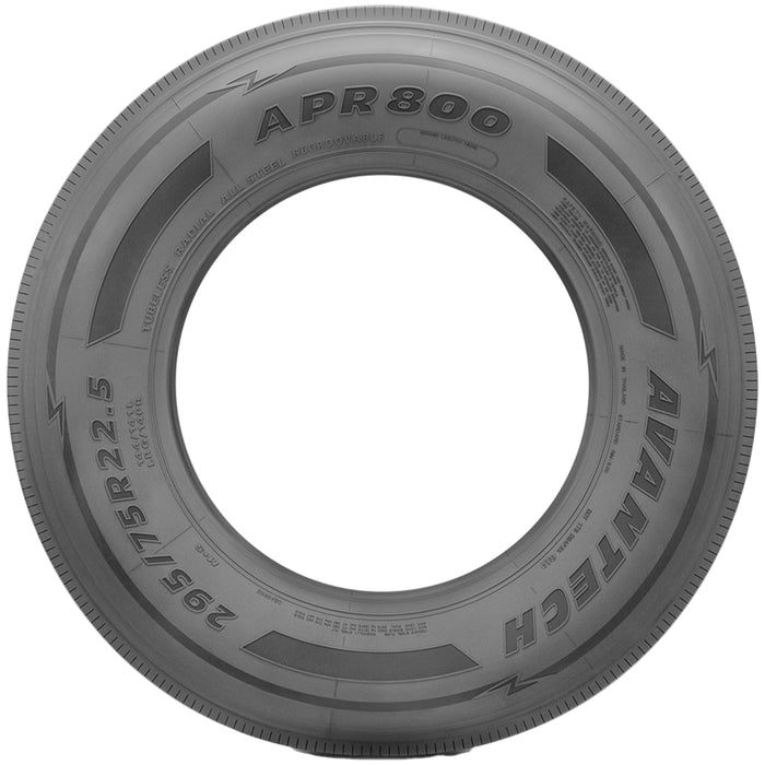 (QTY 4) 235/75R17.5 Avantech APR800 143/141L LRJ Black Wall Tires