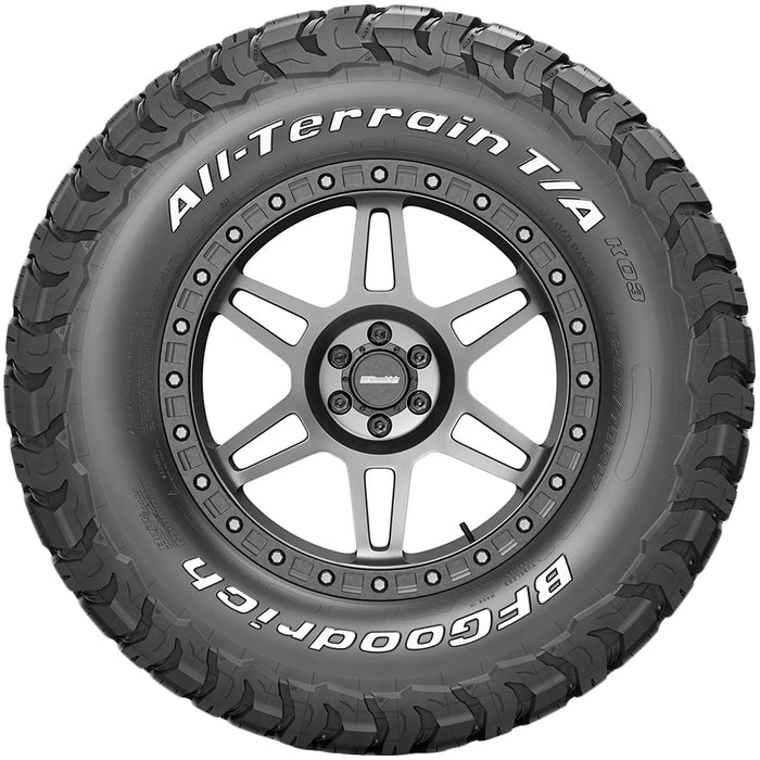 (QTY 2) 37x12.50R17 BFG All-Terrain T/A KO3 128R LRF White Letter Tires