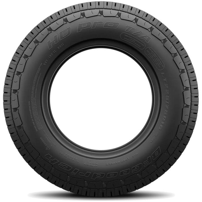 (QTY 4) LT265/70R17 BFG HD Pro T/A 123/120R LRE Black Wall Tires