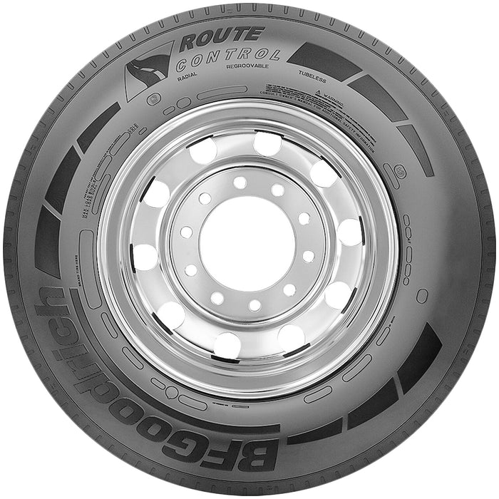 (QTY 2) 225/70R19.5 BFG Route Control S 128/126N LRG Black Wall Tires