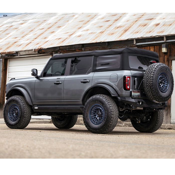 (Set of 4) Black Rhino Alpha 20x10 8x6.5" -18mm Blue Wheels Rims 20" Inch