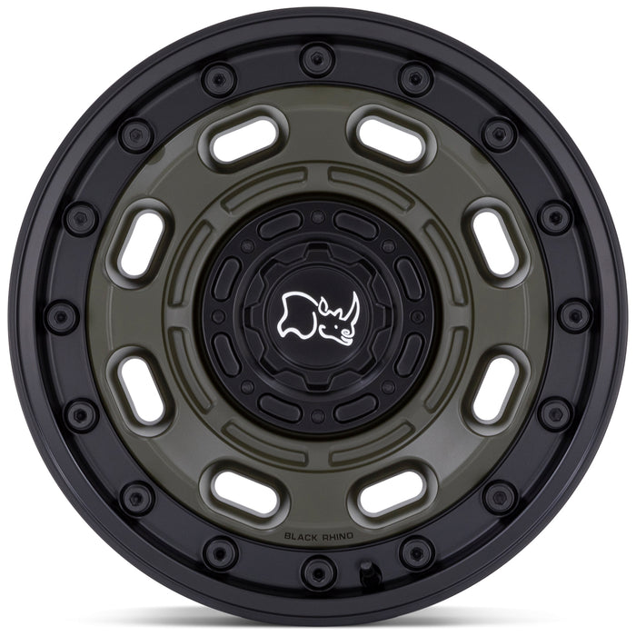 (Set-5) Black Rhino Atlas 20x10 5x5"/5x5.5" -18mm Olive Drab Green Wheels Rims