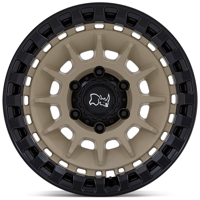 (Set of 5) Black Rhino Barrage 18x9 5x5" +0mm Desert Sand Wheels Rims 18" Inch