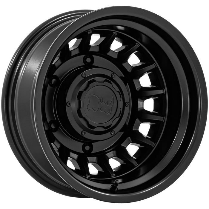 Set of 4-16" Inch Black Rhino BR019 Aliso Dually 6x205 Matte Black Wheels Rims