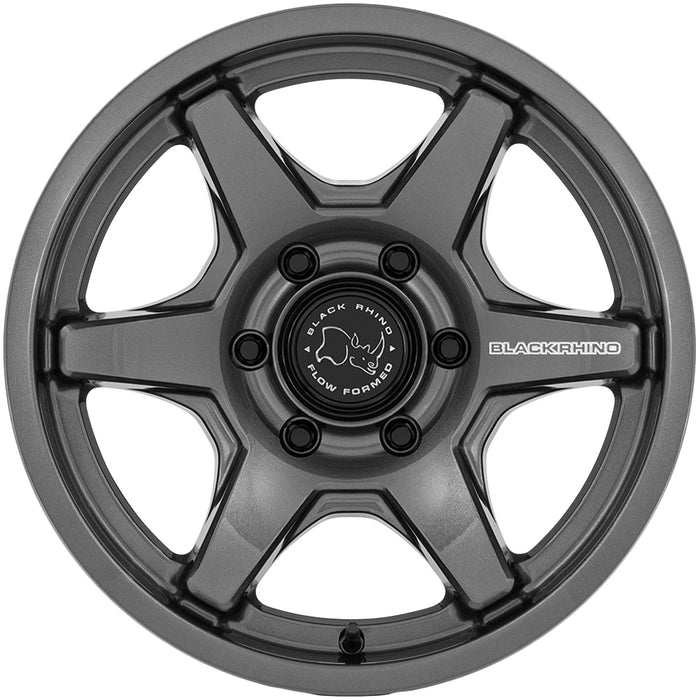 (Set of 4) Black Rhino BR035 Kuma 17x8.5 6x135 +0mm Gunmetal Wheels Rims