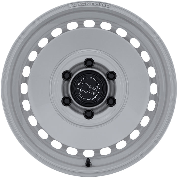 (Set of 4) Black Rhino BR036 Basin 17x8 6x5.5" +32mm Grey Space Wheels Rims