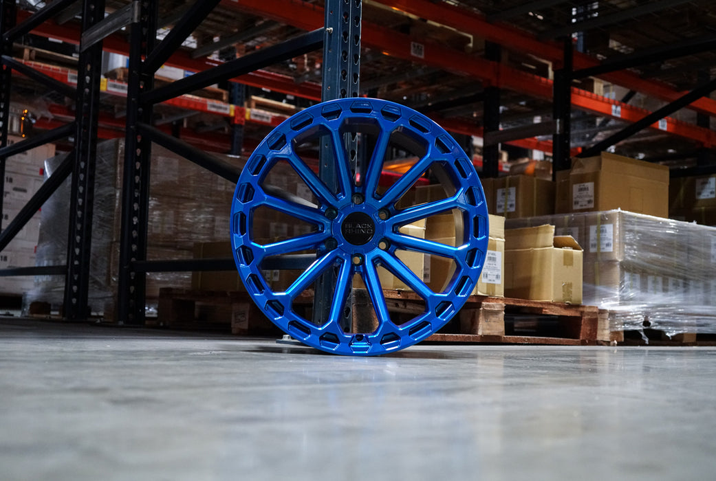 Black Rhino Kaizen 17x9.5 6x135 +12mm Blue Wheel Rim 17" Inch