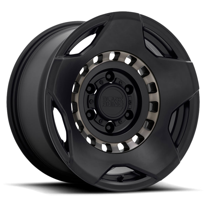 (Set of 5) Black Rhino Muzzle 20x9 5x5" -18mm Matte Black Wheels Rims 20" Inch