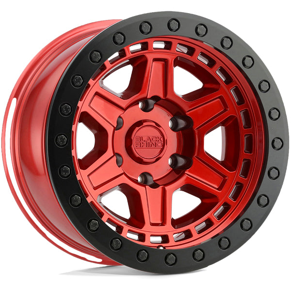 Black Rhino Primm 17x9 5x5" -18mm Candy Red Wheel Rim 17" Inch