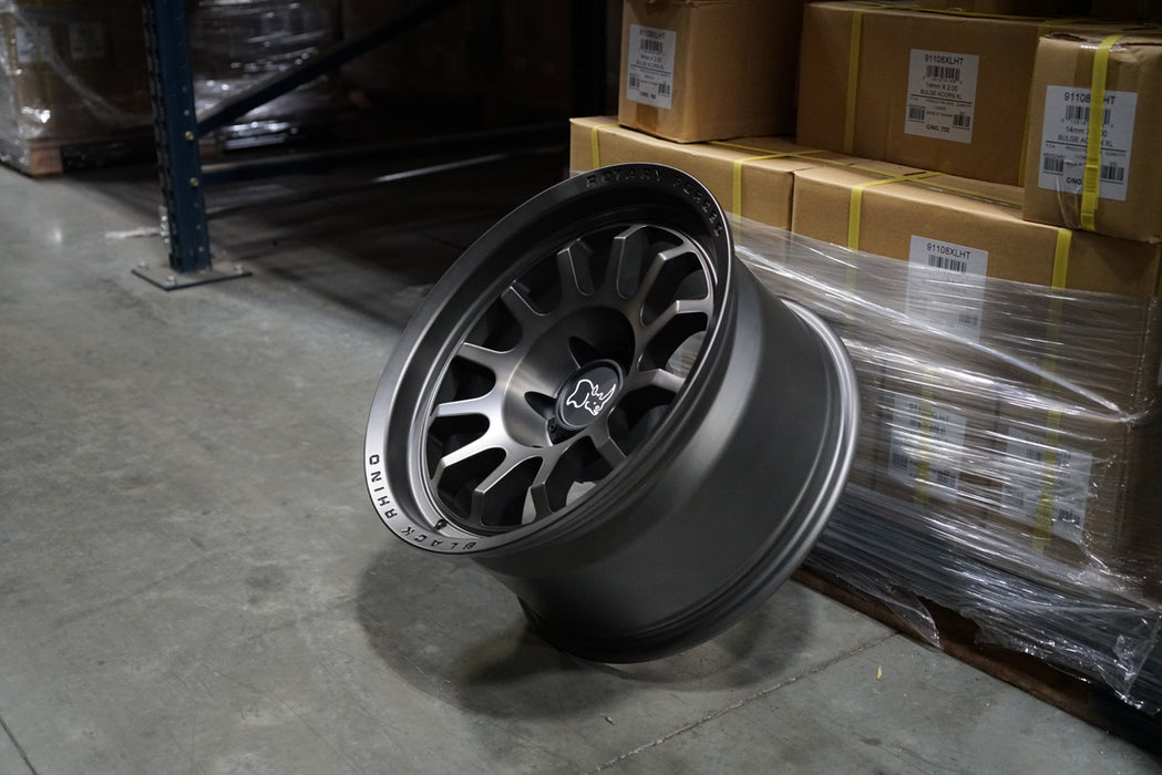Black Rhino Rapid 18x9.5 5x5" -18mm Gunmetal Wheel Rim 18" Inch