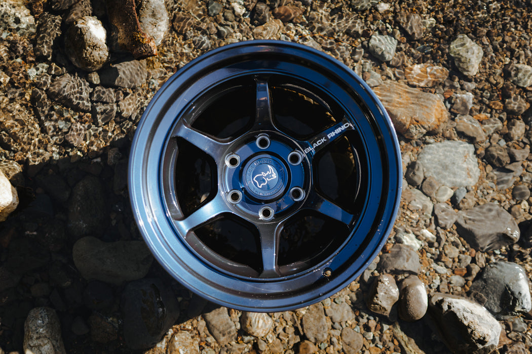 Black Rhino Shogun 17x8.5 6x5.5" -10mm Blue Wheel Rim 17" Inch