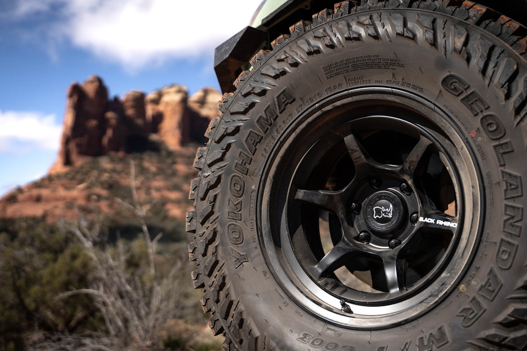 (Set-4) Black Rhino Shogun 17x8.5 6x4.5" +20mm Matte Black Wheels Rims 17" Inch