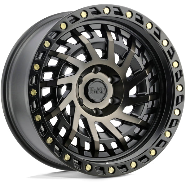 Black Rhino Shredder 17x9 6x5.5" +0mm Black/Tint Wheel Rim 17" Inch