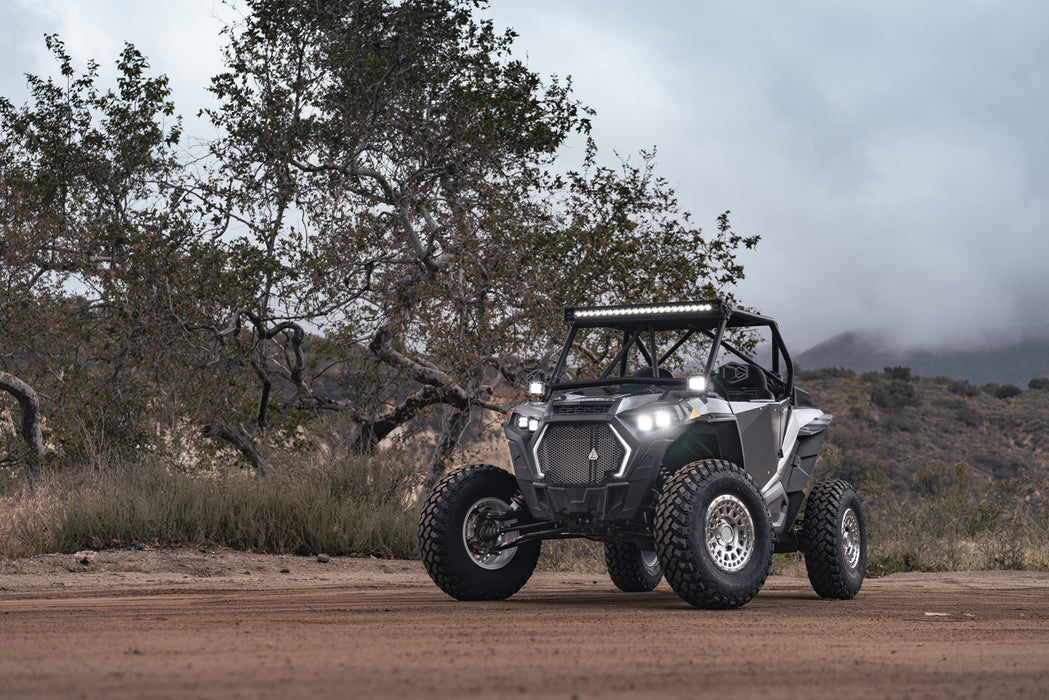 Black Rhino UTV Parker 14x7 4x156 +51mm Silver Wheel Rim 14" Inch