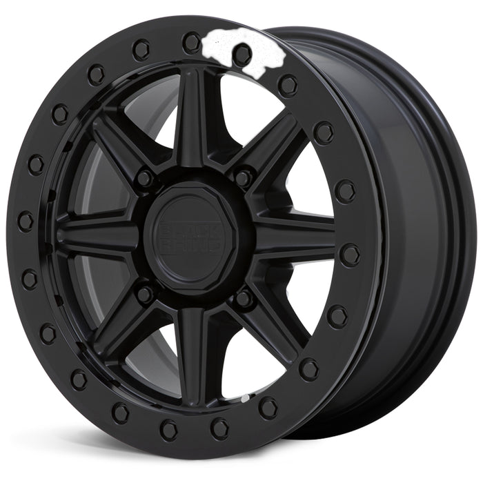 (Set of 5) Black Rhino Webb Beadlock 14x7 4x137 +51mm Matte Black Wheels Rims