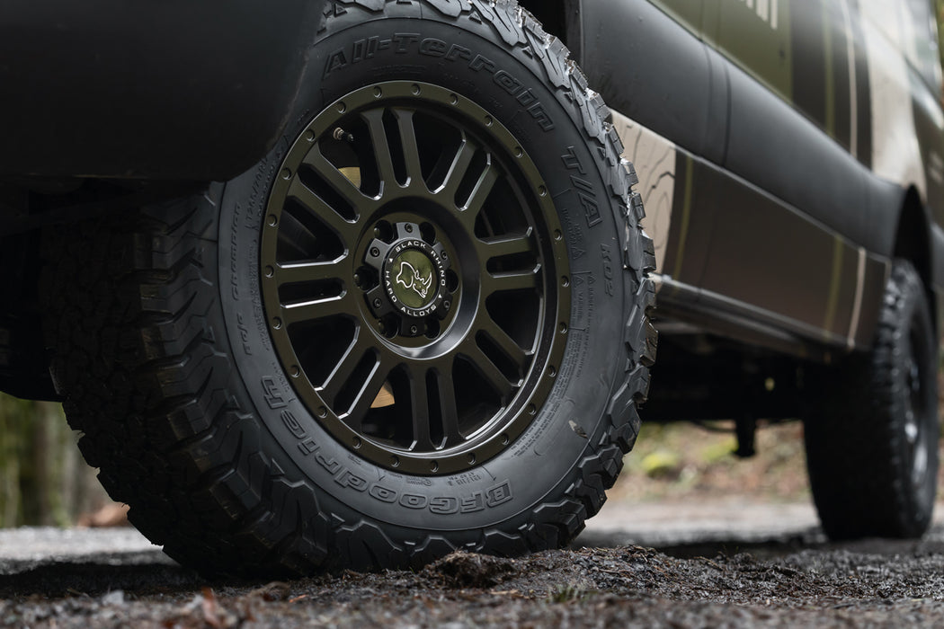 Black Rhino Yellowstone 17x8 5x160 +45mm Matte Black Wheel Rim 17" Inch