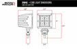 Body Armor 4x4 Blackout LED Cube Lights 30042