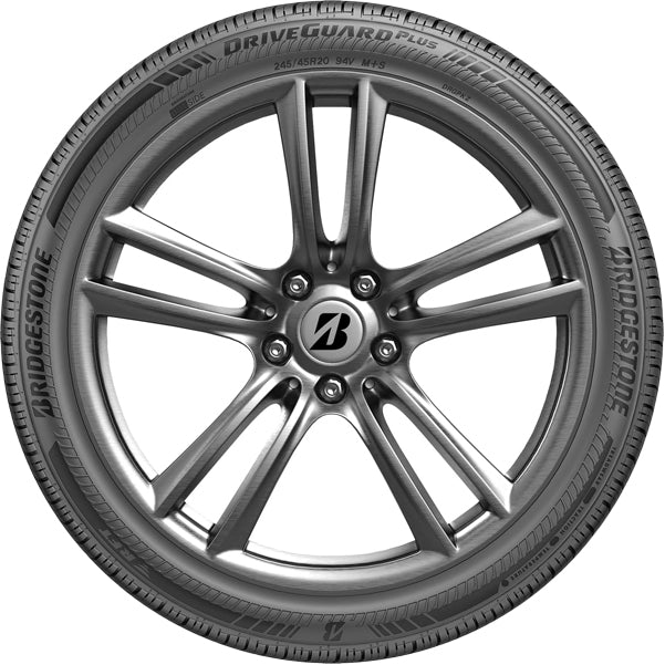 (QTY 2) 235/50R19 Bridgestone Driveguard Plus Run Flat 103V XL Black Wall Tires